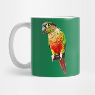 Conure Parrot Bird design | Green cheek | Love for birds Mug